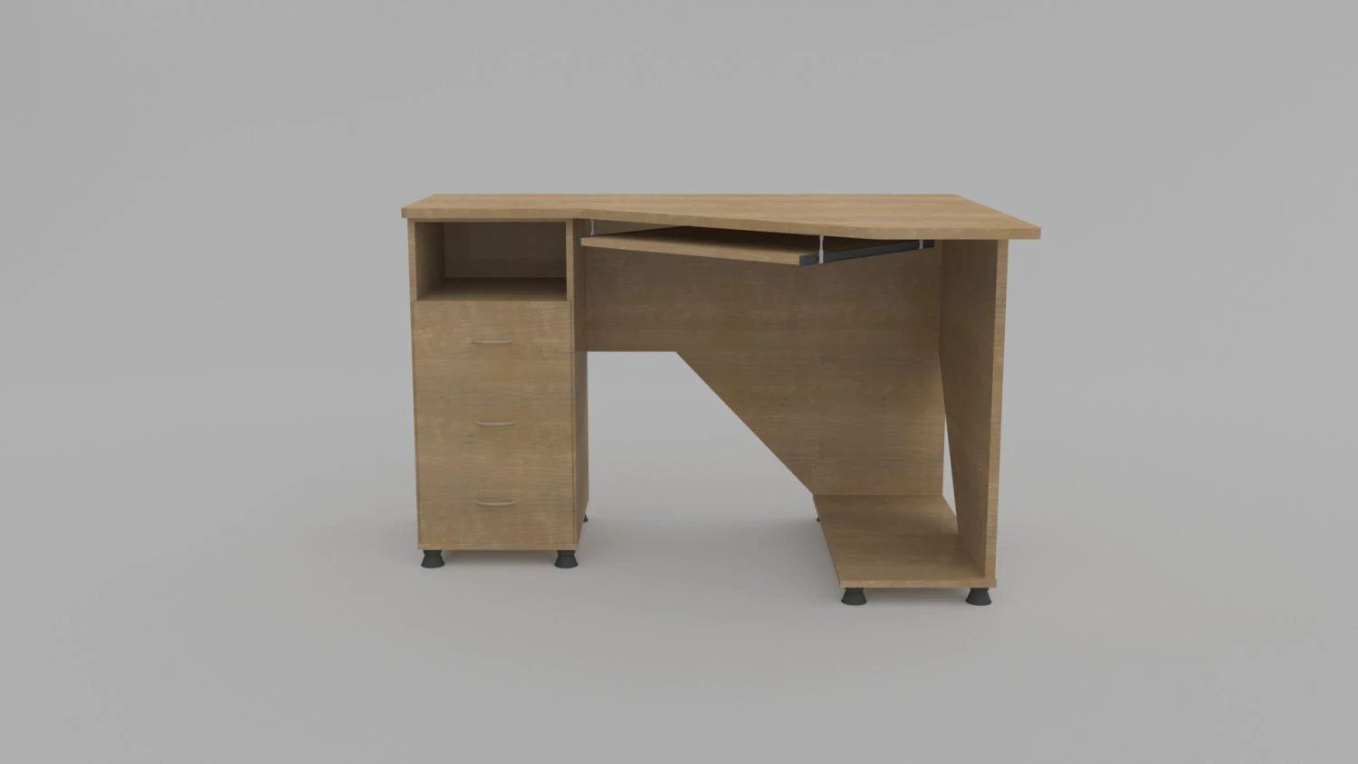 computer desk 3D Model .c4d .max .obj .3ds .fbx .stl .blend
