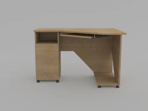 컴퓨터 책상 3D 모델