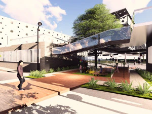 stasiun kereta api melingkar Model 3D