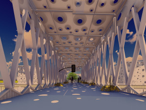 circular railway station Modèle 3D