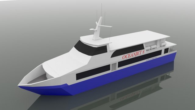 ocean jet 8 3Dモデル .c4d .max .obj .3ds .fbx .stl .blend 