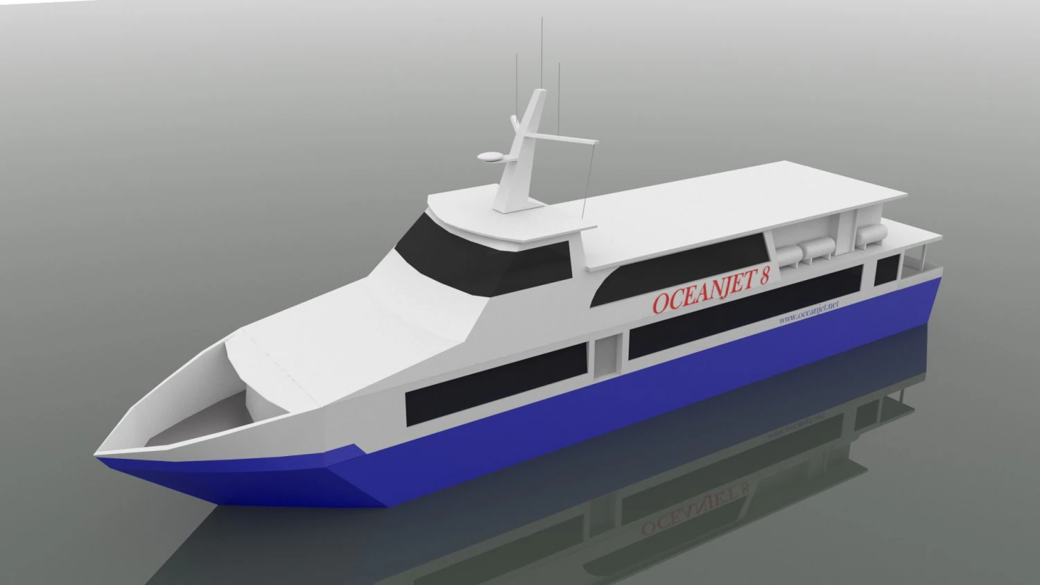 ocean jet 8 3D Model .c4d .max .obj .3ds .fbx .stl .blend