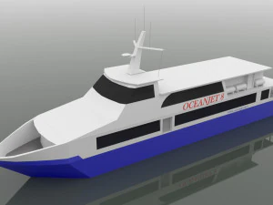 jato oce&acirc;nico 8 Modelo 3D