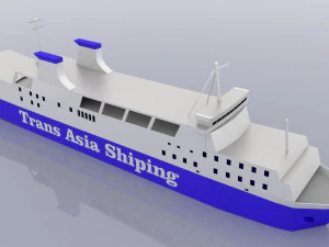 trans asia 9 ship 3D Model