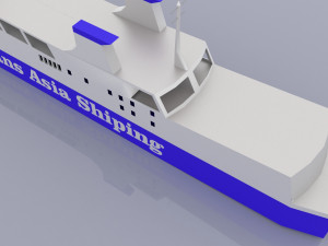 trans asia 9 ship 3D Модель