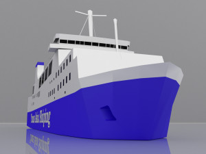 trans asia 9 ship 3D Модель