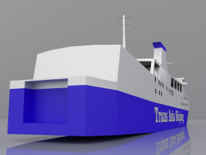 trans asia 9 ship 3D Модель