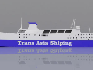 trans asia 9 ship 3D Model