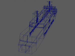 trans asia 9 ship 3D Модель