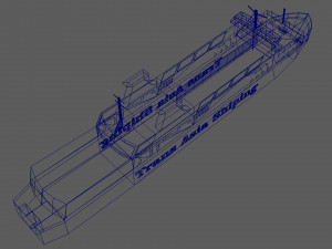 trans asia 9 ship 3D Модель