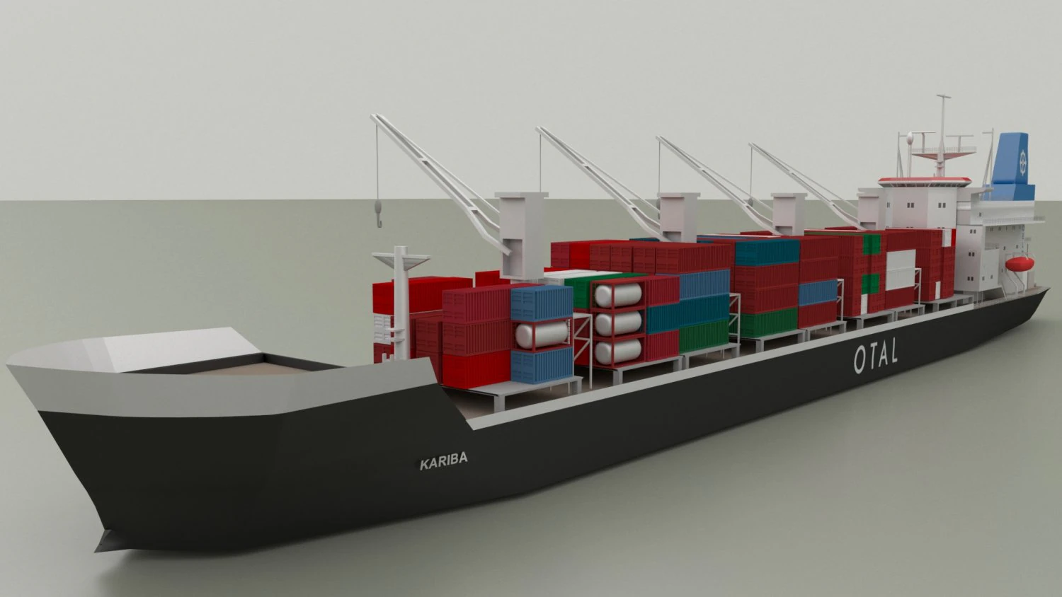 kariba ship 3D Model .c4d .max .obj .3ds .fbx .stl .blend 