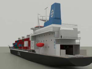 kariba ship 3D Model