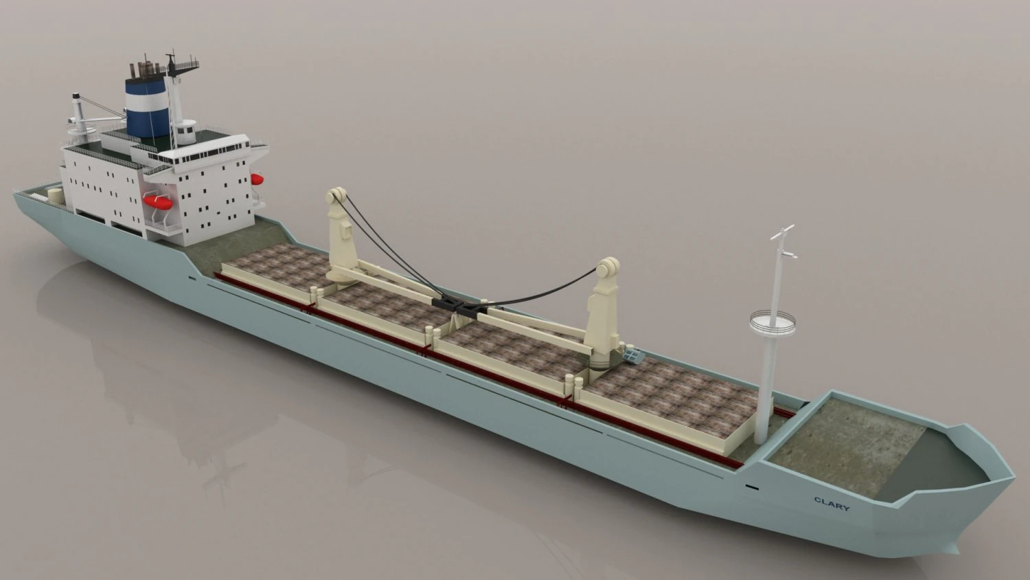 clary bulk carrier 3D Model .c4d .max .obj .3ds .fbx .stl .blend