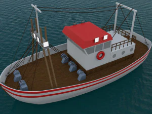 perahu nelayan colorado Model 3D