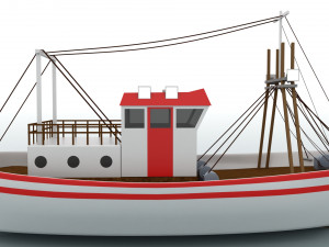 colorao fishing boat 3D 模型