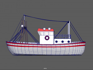 colorao fishing boat 3D 模型