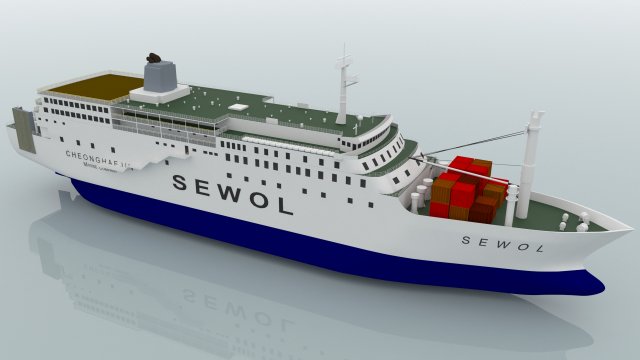 mv sewol 3D मॉडल .c4d .max .obj .3ds .fbx .stl .blend 
