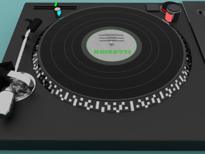 Turntable and mixer dj 3D Модель