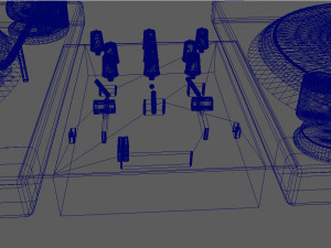 Turntable and mixer dj 3D Модель