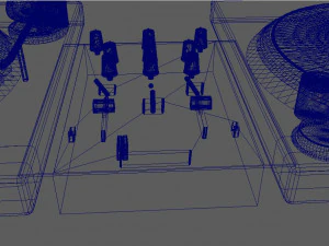 Turntable and mixer dj 3D Model
