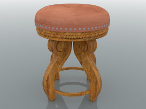 taburete renacentista 3D Model