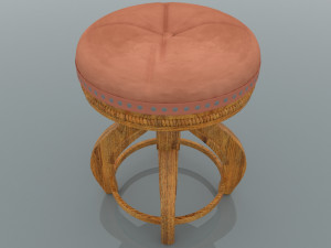 taburete renacentista 3D 模型