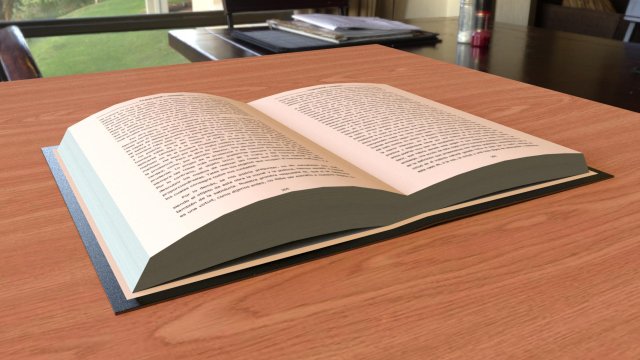 Open Book 3D मॉडल .c4d .max .obj .3ds .fbx .stl .blend 