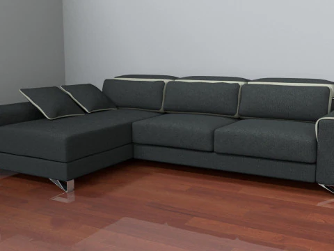 패밀리 소파 3D 모델