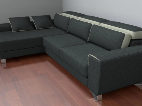 Family Sofa 3D Model