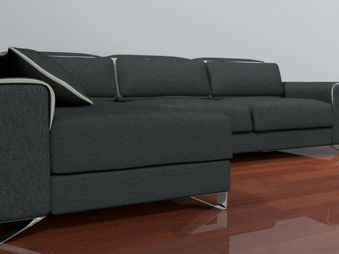 Family Sofa 3D Model
