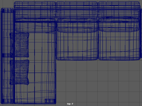 Family Sofa 3Dモデル