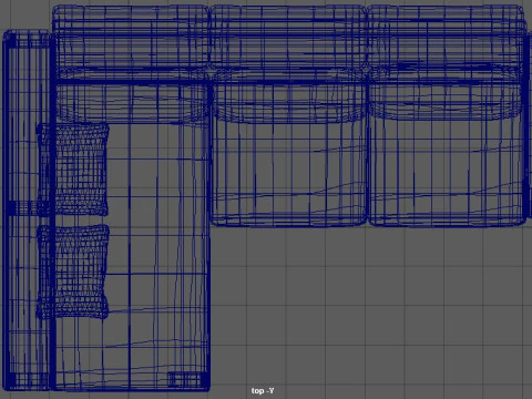 Family Sofa 3D Model