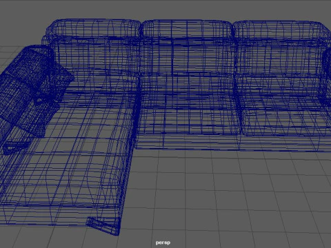 Family Sofa 3D Model