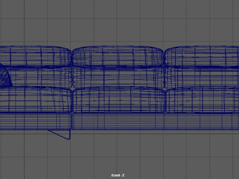 Family Sofa 3D Model