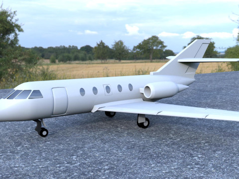 Dassault Falcon 200 3Dモデル