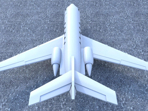 Dassault Falcon 200 3Dモデル