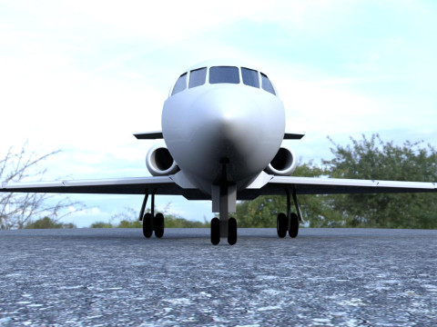 Dassault Falcon 200 3Dモデル