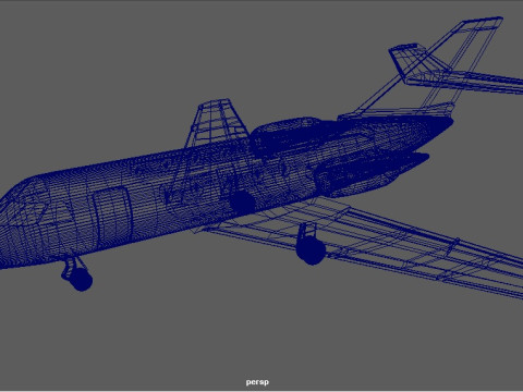 Dassault Falcon 200 3Dモデル