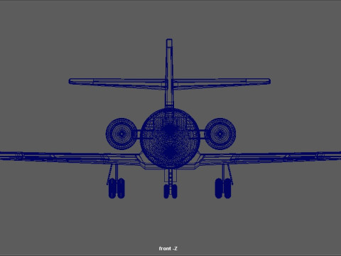 Dassault Falcon 200 3Dモデル