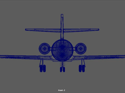 Dassault Falcon 200 3D Model