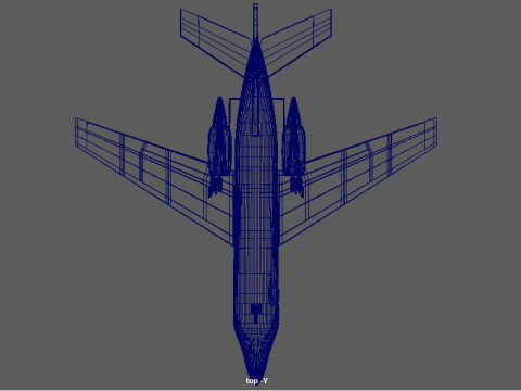 Dassault Falcon 200 3Dモデル