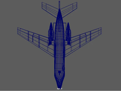 Dassault Falcon 200 3D Model