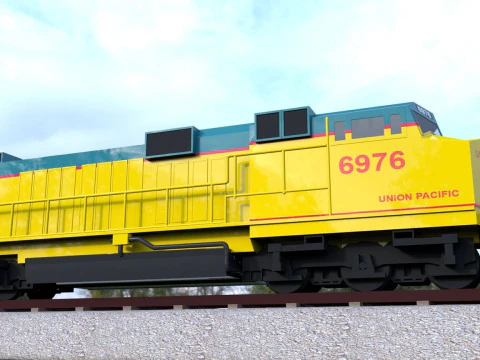 Lokomotif Centennial Model 3D