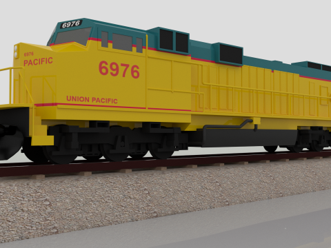 Centennials Locomotive 3D Model