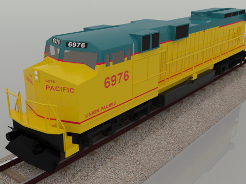 Centennials Locomotive 3D Model