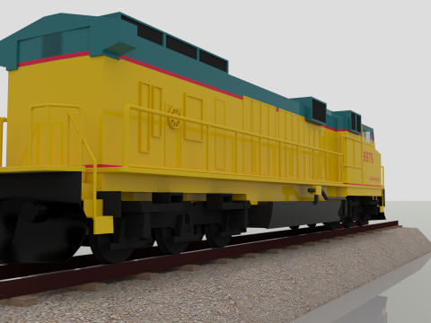 Centennials Locomotive 3D Model