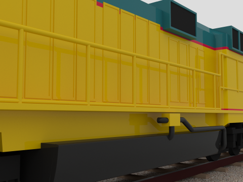 Centennials Locomotive 3D Model
