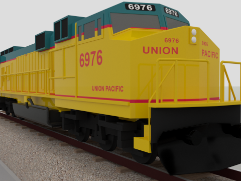 Centennials Locomotive 3D Model