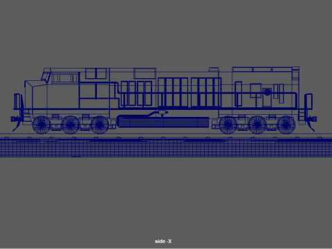 Centennials Locomotive 3D Model
