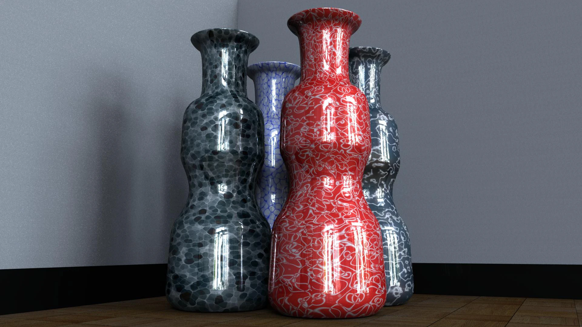 Decorative Flowerpot 3D Model .c4d .max .obj .3ds .fbx .stl .blend 